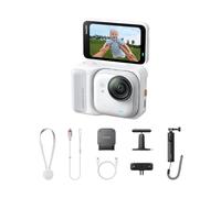 Insta360 GO Ultra Pack créateur Blanc Arctique sans Carte mémoire - Caméra 4K Mains Libres Ultra-légère et Portable, stabilisation FlowState, Performance de Pointe en Basse lumière