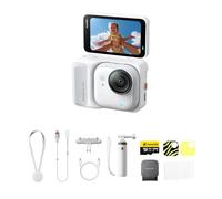 Insta360 GO Ultra Pack Lifestyle Blanc Arctique - Caméra 4K Mains Libres Ultra-légère et Portable, stabilisation FlowState, Performance de Pointe en Basse lumière, étanche à 10 m