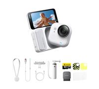 Insta360 GO Ultra Pack Lifestyle Blanc- Petite 4K caméra vlog, Mains Libres, caméra POV, capteur 1/1.28", 53 g légère, Champ de Vision 156°, 200 Min d'autonomie, Action cam Portable pour Le Sport