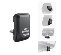 Insta360 Lecteur Rapide, SSD Portable 512 Go - Clé USB-C Externe pour Insta360 Ace Pro 2, X5, X4 Air, iPhone, Android, Ordinateur, développée en Collaboration avec Lexar pour Les créateurs de Contenu