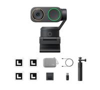 Insta360 Link 2 Pro Pack démarrage - Webcam PTZ 4K pour PC/Mac, capteur 1/1,3”, Basse lumière, Suivi par IA, HDR, micros directionnels, réduction de Bruit, Compatible Stream Deck, Zoom, Teams