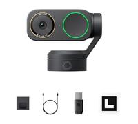 Insta360 Link 2 Pro, Webcam 4K PC Mac, capteur 1/1,3”, micros directionnels, Suivi par IA, Basse lumière, réduction de Bruit, Compatible Stream Deck, Zoom, Teams