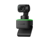 Insta360 Link Webcam 4K alimentée par l'IA avec Deux Microphones, contrôle gestuel, HDR, Suivi AI, Mode d'affichage de Bureau et Streamer - Protection de la Vie privée intégrée