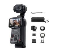 Insta360 Luna Pro Pack Lumière - caméra de vlogging 8K avec Objectif Leica | Caméra à stabilisateur, capteur 8K de 1", double puce IA, écran OLED 2" détachable, colorimétrie Leica, mini lampe d'appoint