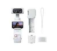 Insta360 Luna Ultra Blanc - Caméra de vlogging 8K avec Deux objectifs Leica, Zoom 12×, capteur 1", écran Tactile détachable 2", Triple Puce IA, caméra de Poche à stabilisateur pour Les Vlogs