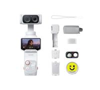 Insta360 Luna Ultra Pack Créateur Blanc - Caméra de vlogging 8K avec Deux objectifs Leica, Zoom 12×, capteur 1", écran Tactile détachable 2", caméra de Poche à stabilisateur pour Les Vlogs