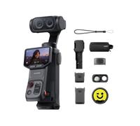 Insta360 Luna Ultra Pack Créateur - Caméra Vlog 8K Deux Objectifs Leica | Caméra de poche, zoom 15×, capteur 1", écran tactile détachable 2", triple puce IA, pour vlog, voyage, photographie