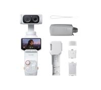 Insta360 Luna Ultra Pack Endurance - Caméra de vlogging 8K avec Deux objectifs Leica, Zoom 12×, capteur 1", écran Tactile détachable 2", Triple Puce IA, caméra de Poche à stabilisateur pour Les Vlogs