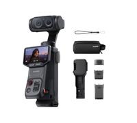 Insta360 Luna Ultra Pack Endurance - Caméra Vlog 8K Deux Objectifs Leica | Caméra de poche, zoom 15×, capteur 1", écran tactile détachable 2", triple puce IA, pour vlog, voyage, photographie