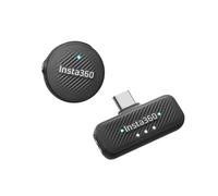 Insta360 Mic Air (1 TX + 1 RX) - Micro Cravate sans Fil Ultraléger | Micro sans fil pour USB-C iPhone/Android/PC/Mac/caméra vlog, réduction de bruit, portée de 300 m, pour vlog, Streaming