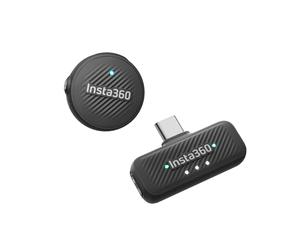 Insta360 Mic Air (1 TX + 1 RX) - Micro Cravate sans Fil Ultraléger | Micro sans fil pour USB-C iPhone/Android/PC/Mac/caméra vlog, réduction de bruit, portée de 300 m, pour vlog, Streaming