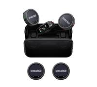 Insta360 Mic Pro (4 TX + 1 RX + étui de Charge), Mini Micro-Cravate sans Fil pour iPhone/Caméra/Android, Enregistrement vidéo, Vlog, Bluetooth, écran E-Ink Personnalisable, 3 micros