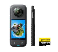 Insta360 Pack X3 pour débutant 128Go - Caméra d'action étanche à 360° avec capteur 1/2", 5,7K 360°, Photos 72MP à 360°, stabilisation, écran Tactile 2,29", rétroaction de Vibration