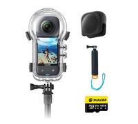 Insta360 X3 Kit de plongée Invisible - Caméra d'action 360 Degrés Étanche avec Capteur 1/2", Photos 360 5,7K 72MP, Stabilisation, Écran Tactile 2,29", Vibrations, Montages IA