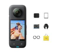 Insta360 X3 Pack Action - Caméra d'action 360 degrés étanche avec capteurs 1/2" 48MP, vidéo Active HDR 5,7K 360, Photo 360 72MP, Mode Mono-Objectif 4K, Mode Me 60ips, stabilisation