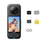 Insta360 X3 Pack Voyage - Caméra d'action 360 degrés étanche avec capteurs 1/2" 48MP, vidéo Active HDR 5,7K 360, Photo 360 72MP, Mode Mono-Objectif 4K, Mode Me 60ips, stabilisation