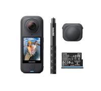 Insta360 X4 Air Pack démarrage Noir Graphite - Caméra 360 8K légère de 165g, Perche à Selfie Invisible, objectifs remplaçables, filmez d'abord et cadrez Plus Tard, Pare-Vent intégré