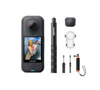 Insta360 X4 Air Pack plongée Invisible Noir Graphite - Caméra 360 8K légère, 165g, Perche à Selfie Invisible, objectifs remplaçables, filmez d'abord et cadrez Plus Tard, Pare-Vent