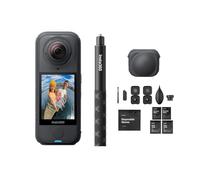 Insta360 X4 Air Pack Remplacement d'objectif Noir Graphite - Caméra 360 8K légère, 165g, Perche à Selfie Invisible, objectifs remplaçables, filmez d'abord, cadrez Plus Tard, Pare-Vent