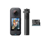 Insta360 X4 Air Pack Voyage Noir Graphite - Caméra 360 8K légère de 165g, Perche à Selfie Invisible, objectifs remplaçables, filmez d'abord et cadrez Plus Tard, Pare-Vent intégré