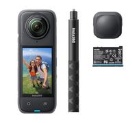 Insta360 X4 Pack débutant - Caméra d'action 360° 8K étanche, vidéo Grand Angle 4K, Effet de Perche à Selfie Invisible, protège-objectifs Amovibles, 135 Min d'autonomie, édition IA
