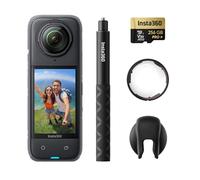Insta360 X4 Pack protège-objectifs Premium - Caméra d'action 360° 8K étanche, vidéo Grand Angle 4K, Effet de Perche à Selfie Invisible, protège-objectifs Amovibles