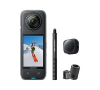 Insta360 X4 Pack ski - Caméra d'action 360 8K étanche, vidéo grand angle 4K, effet de perche à selfie invisible, protège-objectifs amovibles, 135 min d'autonomie, édition IA, stabilisation, pour sport