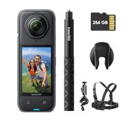 Insta360 X4 Pack vélo - Caméra d'action 360° 8K étanche, vidéo Grand Angle 4K, Perche à Selfie Invisible, protège-objectifs Amovibles, 135 Min d'autonomie, édition IA, stabilisation