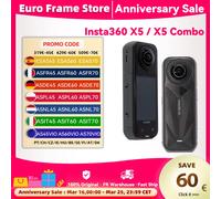 Insta360 X5 Action Camera 2025 New 8K 30fps Replaceable Lenses Triple AI Chip Superior Low Light 185 Mins Run Life Insta 360 X5 Insta360-X5-Noir