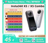 Insta360 X5 Action Camera New 8K 30fps Replaceable Lenses Triple AI Chip Superior Low Light 185 Mins Run Life Insta 360 X5 X5 COMBO