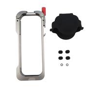 Insta360 X5 Cage pour appareil photo en alliage d'aluminium, cadre de protection léger avec griffe froide et supports multiples, système d'accessoires extensible avec coque de protection en silicone