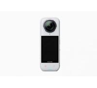 Insta360 X5 - Caméra d'action étanche 8K à 360° avec objectif remplaçable et design triple puce AI (blanc satiné)