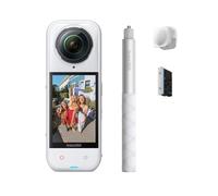 Insta360 X5 Pack Débutant Blanc - Caméra 360 8K, Double Capteur 1/1,28" | Camera vlog, qualité premium jour et nuit, objectifs robustes & remplaçables, étanche, pour vlog, moto, sport, voyage