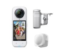 Insta360 X5 Pack Grip Photo Blanc satiné - caméra 360 8K étanche, Basse lumière de Pointe, Perche à Selfie Invisible, objectifs Robustes et remplaçables, 3h d'autonomie, Pare-Vent intégré