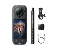 Insta360 X5 Pack Moto - Caméra 360 8K, Double Capteur 1/1,28" | Camera vlog, qualité premium jour et nuit, objectifs robustes & remplaçables, étanche, pour vlog, moto, sport, voyage