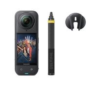Insta360 X5 Pack No Drone - Caméra 360 8K, Double Capteur 1/1,28" | Camera vlog, qualité premium jour et nuit, objectifs robustes & remplaçables, étanche, pour vlog, moto, sport, voyage