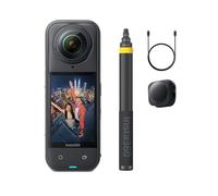 Insta360 X5 Pack No Drone - caméra d'action 360° 8K étanche, Basse lumière de Pointe, Perche à Selfie Invisible, objectifs Robustes et remplaçables, 3h d'autonomie, Audio Clair, stabilisation