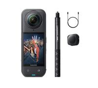 Insta360 X5 Pack Snowboard - caméra d'action 360° 8K étanche, Perche à Selfie Invisible, Basse lumière de Pointe, objectifs Robustes et remplaçables, 3h d'autonomie, Audio Net, stabilisation