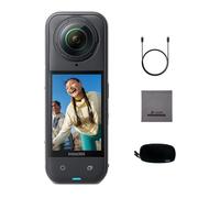 Insta360 X5 Pack Standard - Caméra 360 8K, Perche à Selfie Invisible, qualité Premium Jour et Nuit, objectifs Robustes & remplaçables, Appareil Photo vidéo étanche, dashcam, pour vlog, Moto