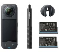 Insta360 Caméra d'action X5 – Vidéo 360° 8K, 180 min d'autonomie – Starter Bundle