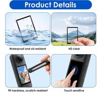 Insta360 X5 Tempered Glass Lens Protector for Insta360 X5,High 9H Hardness,Scratch and Dust Protection,Easy Installation,Ultra-Clear Vision,Insta360 X5 Accessories