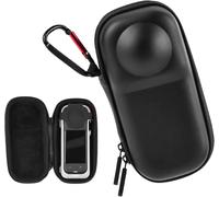 Insta360 X5 X4 Small Portable Case (for Cage & Lens Cap),Carrying Storage Bag,Hard Protective Travel Case Cover with Hand Strap and Carabiner for Insta 360 X5 X4