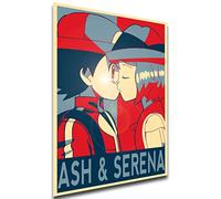 Instabuy Poster Propaganda - Pokemon - Ash Ketchum & Serena - SA0537 Manifesto 70x50cm