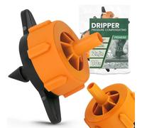 Instalguru 10x Goutteur Auto-Régulant Émetteur 2l/h 3/4 mm Arrosage Jardin Micro-Irrigation Système Goutte à Goutte Micro-Drip Régulateur Pression Agriculture Serre Tuyau Arrosage