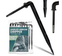 Instalguru 10x Goutteur Coudé 5 mm Micro-Irrigation Émetteur Piquet Arrosage Automatique Micro-Drip Système Jardin Serre Plantes Pots Fleurs Kit Distribution Eau Tuyau Capillaire