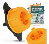 Instalguru 20x Goutteur Émetteur Débit Turbulent 16 l/h 3/5 mm Goutte à Goutte Ligne Arrosage Micro-Irrigation Jardinage Professionnel pour Massifs Fleurs Pelouse Potager Serre