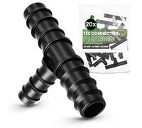 Instalguru 20x Raccord Té PE 20x16x20 mm Connecteur Tuyau Arrosage Goutte À Goutte Jonction Système Irrigation Jardin Accessoire Plomberie Manchon Union Tube Polyéthylène Eau Potager