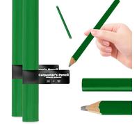 Instalguru 2x Crayon De Charpentier Construction 4H Crayon Vert 180 mm Maçon Artisan Menuisier Mécanique Atelier Couvreur Outil De Marquage Haute Qualité