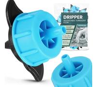 Instalguru 30x Goutteur Émetteur Débit Turbulent 2 l/h 3/5 mm Goutte à Goutte Ligne Arrosage Micro-Irrigation Jardinage Professionnel pour Massifs Fleurs Pelouse Potager Serre