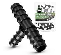 Instalguru 30x Raccord Té PE 20x16x20 mm Connecteur Tuyau Arrosage Goutte À Goutte Jonction Système Irrigation Jardin Accessoire Plomberie Manchon Union Tube Polyéthylène Eau Potager
